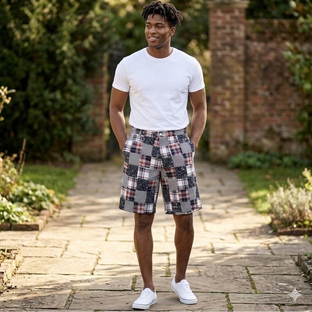 Men Shorts Size 36 Roundtree & Yorke 100% Cotton With Pockets